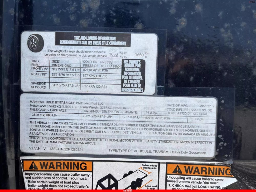 REPO 2022 Load Trail REPO 102X40 REPO GOOSNECK FLATBED Equipment