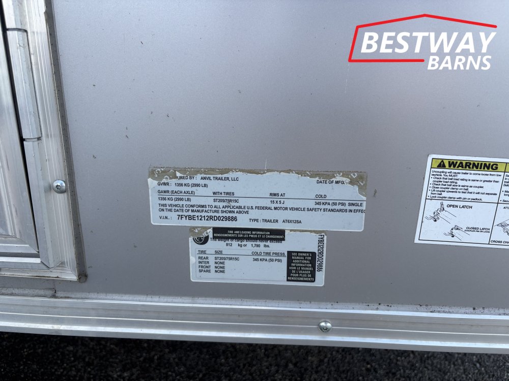 REPO 2024 Anvil 6X12 Enclosed Cargo