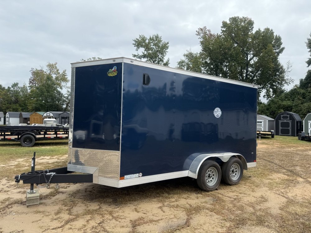 Used 2024 Covered Wagon 7X14 TANDEM Enclosed Cargo