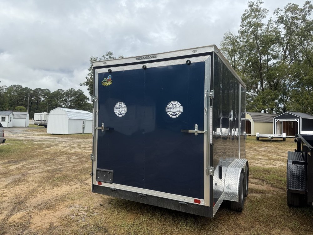 Used 2024 Covered Wagon 7X14 TANDEM Enclosed Cargo