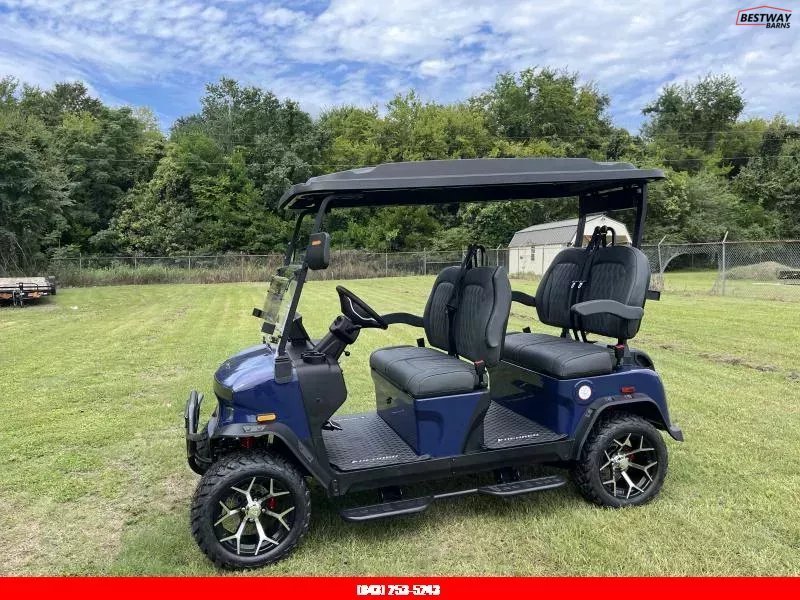New 2025 Denago EV ROVER XL BLUE Golf Cart