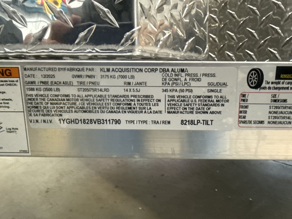 New 2027 Aluma 8218LP W/ WINCHPLATE Car Hauler