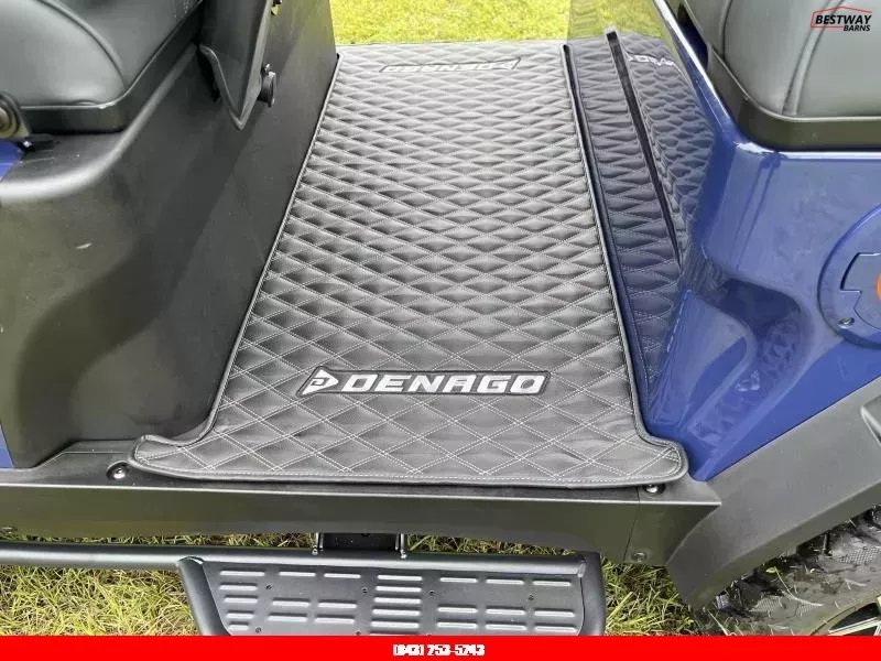 New 2025 Denago EV ROVER XL BLUE Golf Cart