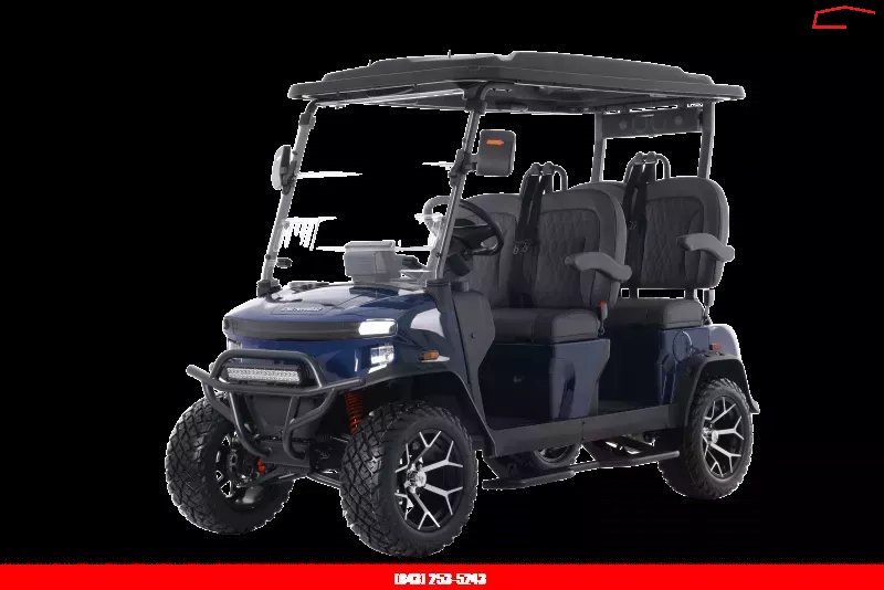 New 2025 Denago EV ROVER XL BLUE Golf Cart