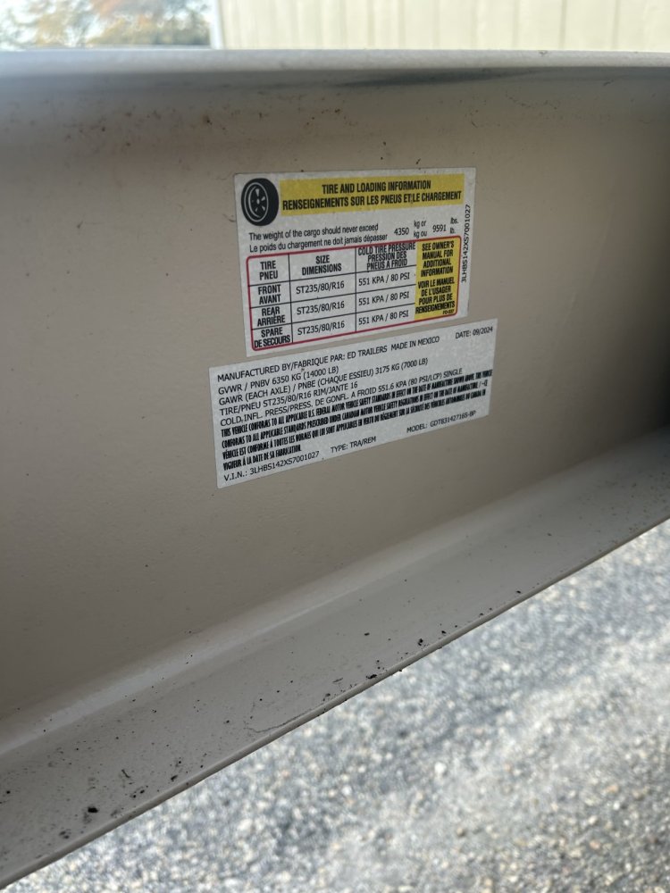 REPO 2025 ED Trailers 7 x 14 14K Dump Dump