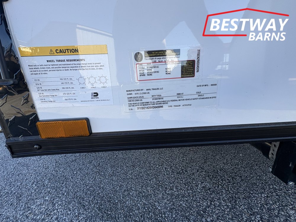 New 2027 Anvil 7 X 14 CONCESSION Enclosed Cargo