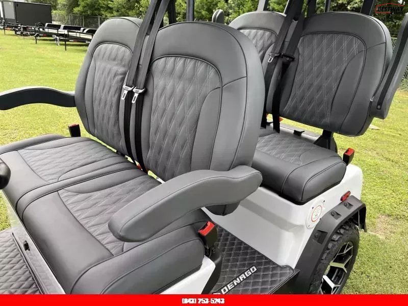 New 2025 Denago EV ROVER XL WHITE Golf Cart
