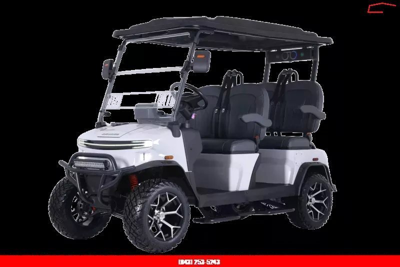New 2025 Denago EV ROVER XL WHITE Golf Cart