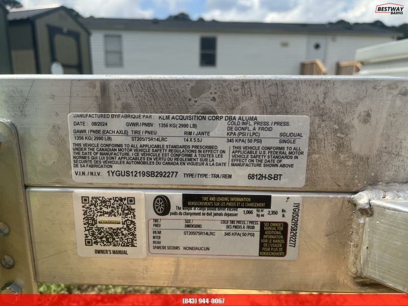 New 2025 Aluma 6812H BT Utility