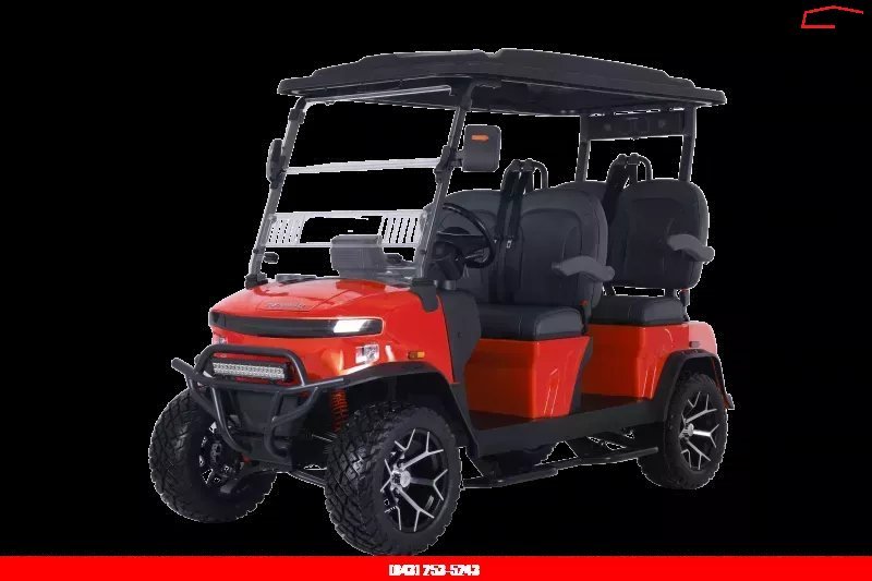 New 2025 Denago EV ROVER XL SCARLET RED Golf Cart