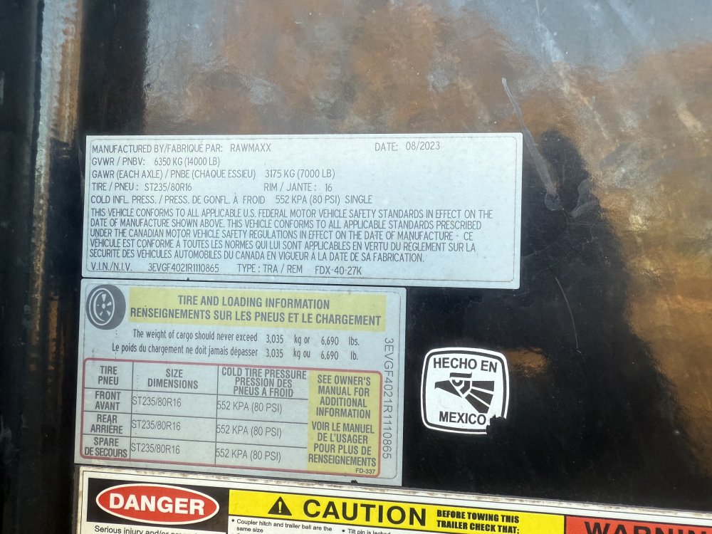 REPO 2024 RawMaxx 102 x 40 Gooseneck Equipment Trailer Equipment