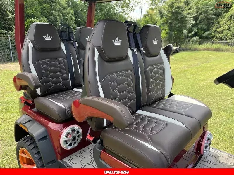 New 2025 Evolution D6 D-MAX XT4 FLAMINGO RED Golf Cart