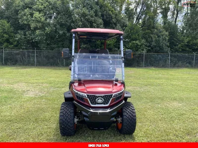 New 2025 Evolution D6 D-MAX XT4 FLAMINGO RED Golf Cart