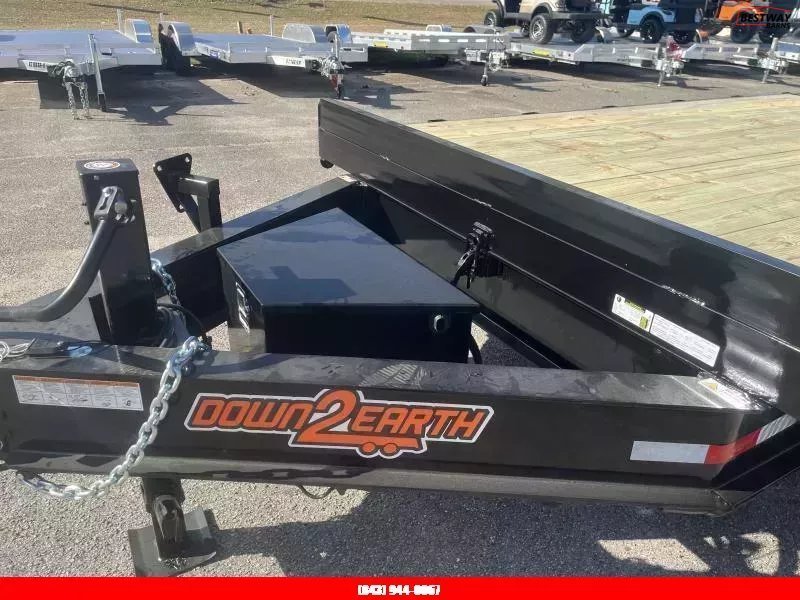 New 2026 Down 2 Earth Trailers 102 X 24 POWER TILT DECKOVER Equipment