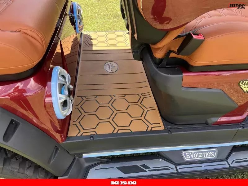New 2025 Evolution D6 D-MAX XT4 FLAMINGO RED Golf Cart