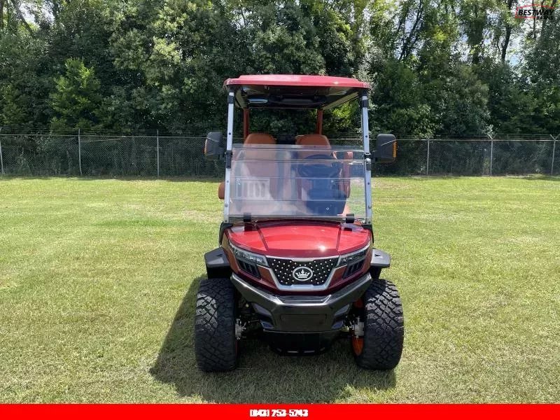 New 2025 Evolution D6 D-MAX XT4 FLAMINGO RED Golf Cart