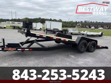 New 2026 Down 2 Earth 82X20 POWER TILT WOOD Deck Car Hauler