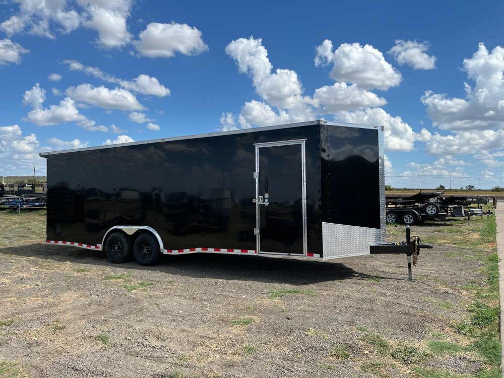 24'x8.5'x TrueBlue Enclosed Car Hauler