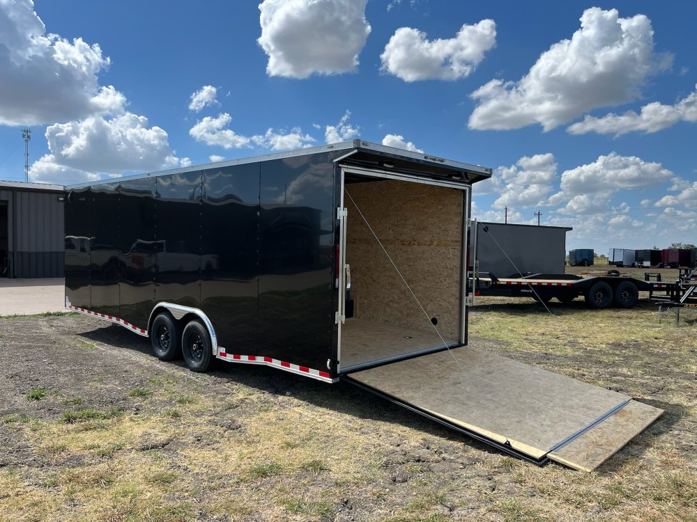 24'x8.5'x TrueBlue Enclosed Car Hauler