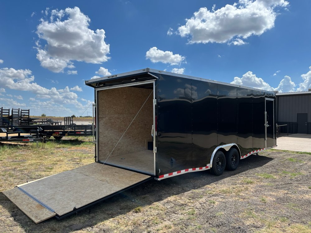 24'x8.5'x TrueBlue Enclosed Car Hauler