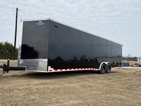 8.5'x28' TrueBlue Enclosed Car Hauler