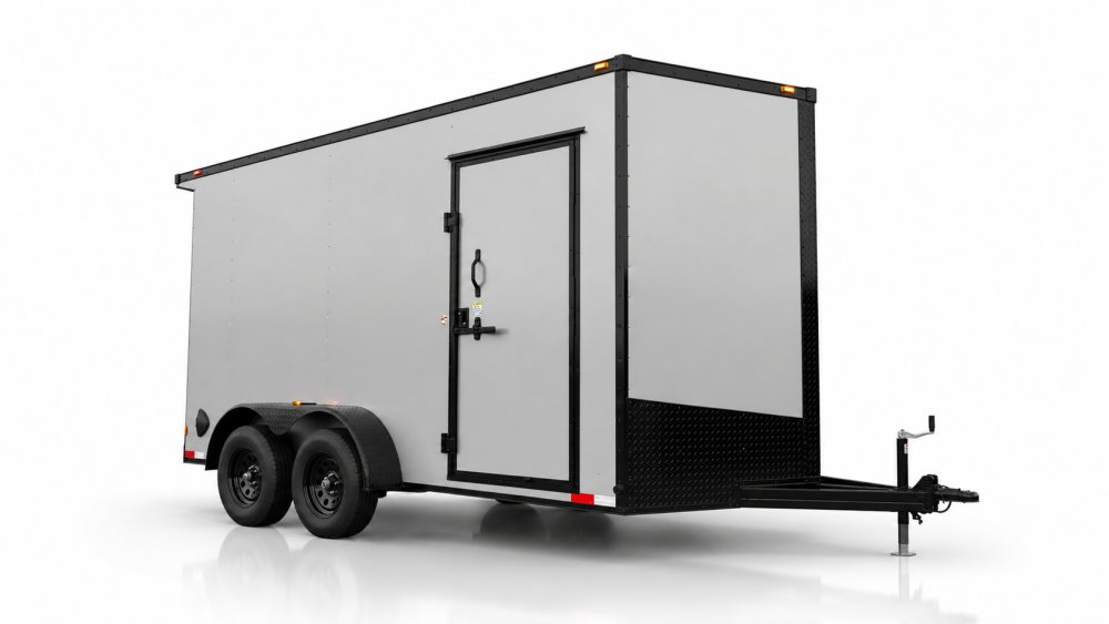 14'x7'x7' TrueBlue Enclosed Cargo Trailer
