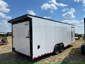 24'x8.5'x TrueBlue Enclosed Car Hauler