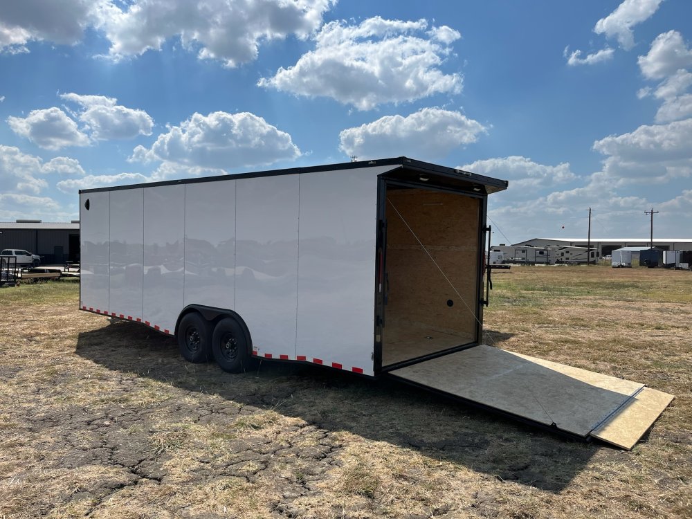 24'x8.5'x TrueBlue Enclosed Car Hauler