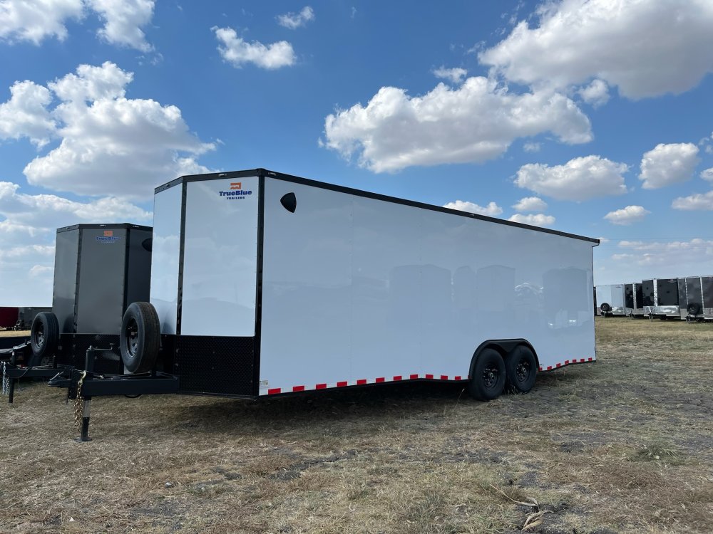 24'x8.5'x TrueBlue Enclosed Car Hauler