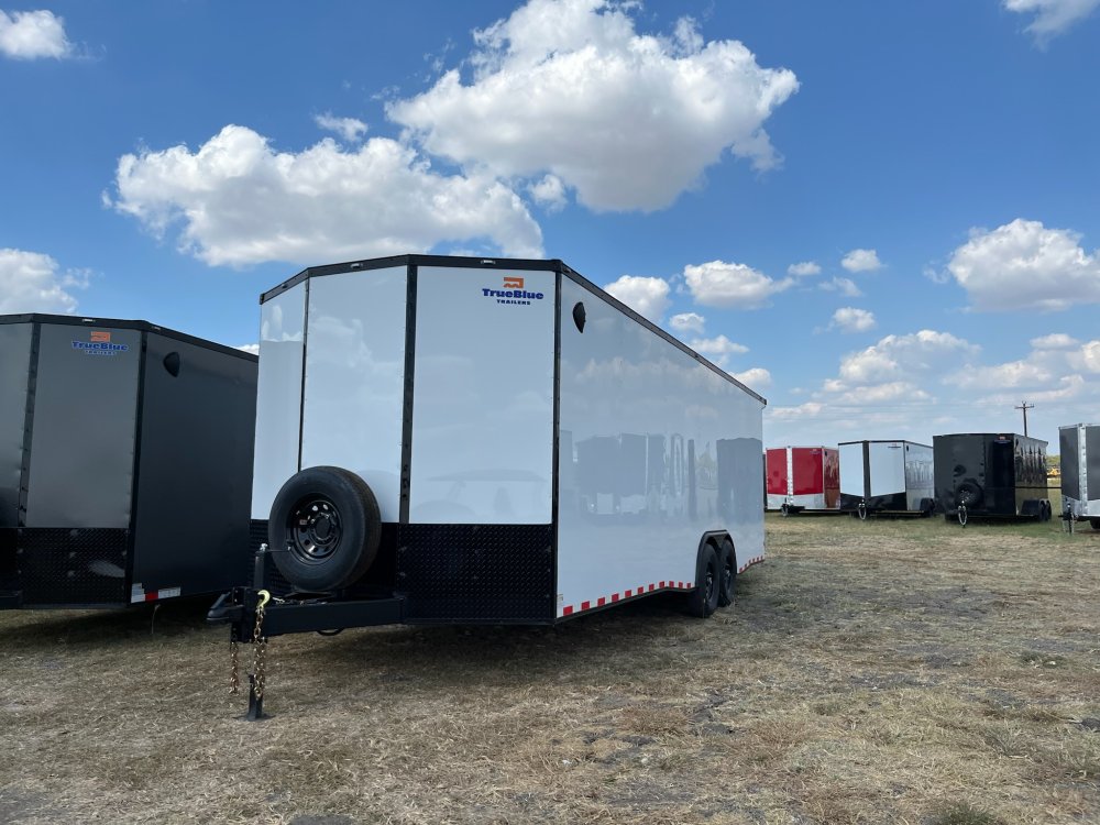 24'x8.5'x TrueBlue Enclosed Car Hauler