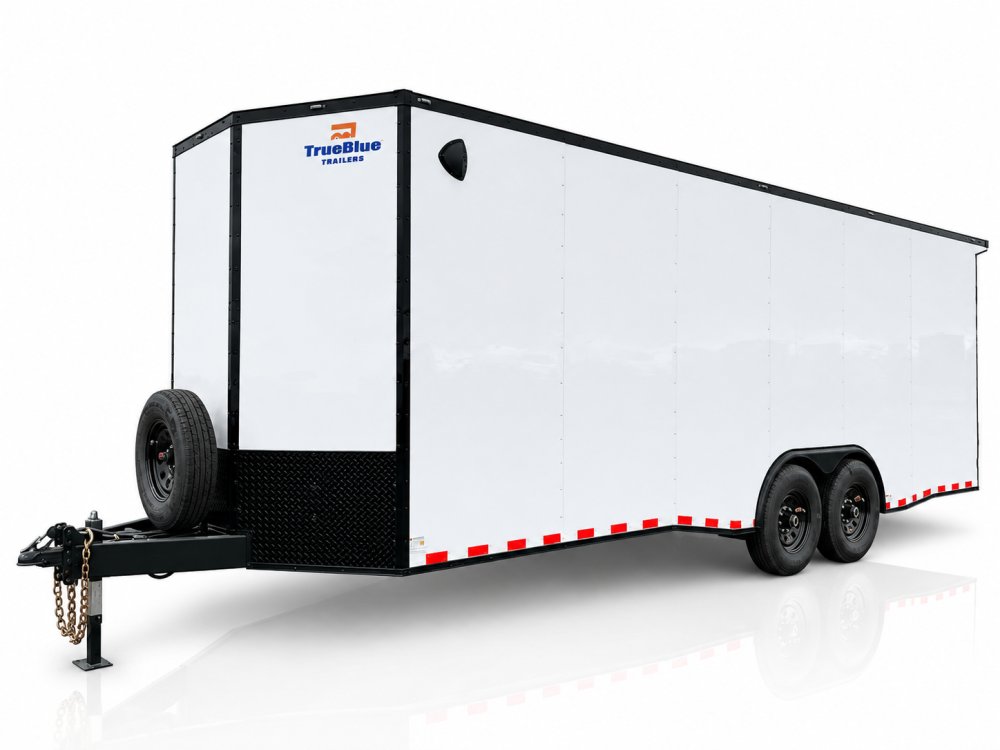 24'x8.5'x TrueBlue Enclosed Car Hauler