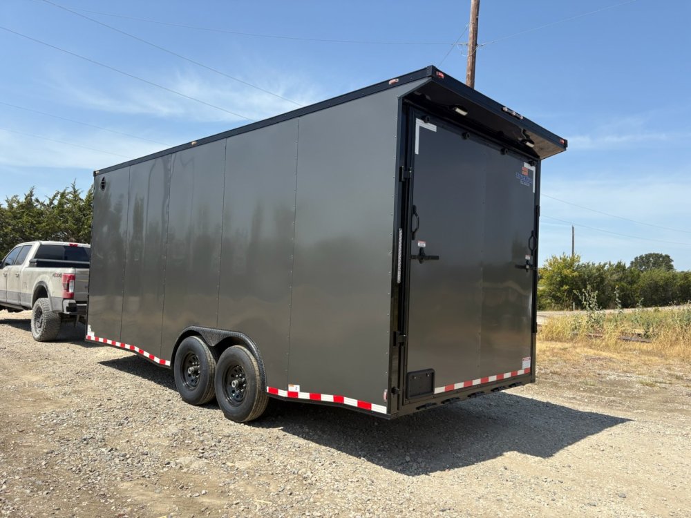 20'x8.5'x8' TrueBlue Enclosed Car Hauler