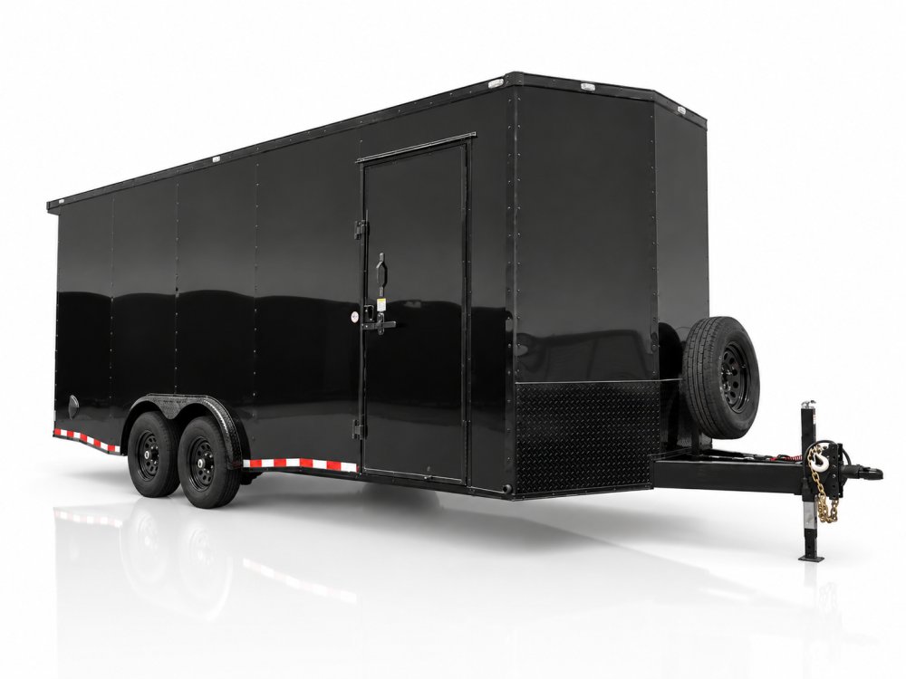 20'x8.5'x7' TrueBlue Enclosed Car Hauler