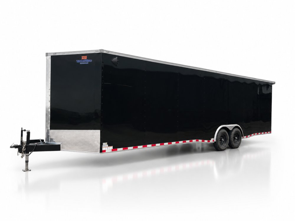 28'x8.5'x TrueBlue Enclosed Car Hauler Trailer