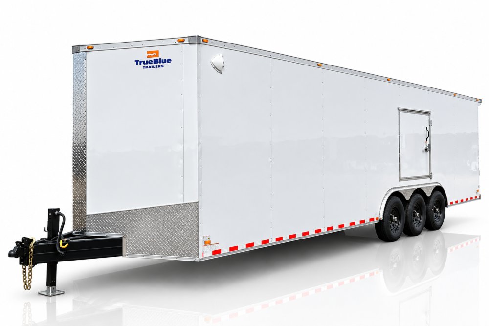 32'x8.5'x7' TrueBlue Enclosed Car Hauler Trailer