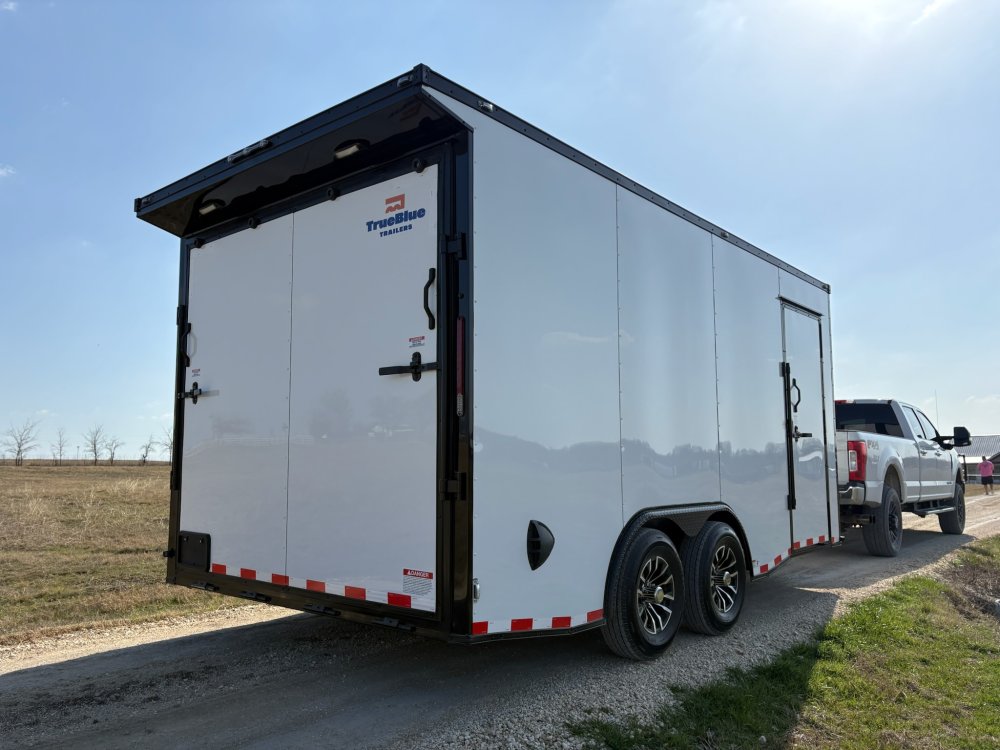 16'x8.5' TrueBlue Enclosed Car Hauler