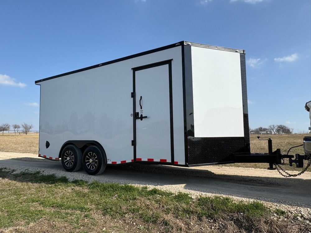 16'x8.5' TrueBlue Enclosed Car Hauler