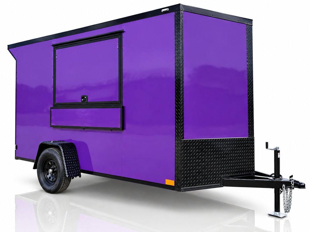 12'x6'x6.5' Triple Trailers Enclosed Cargo Trailer
