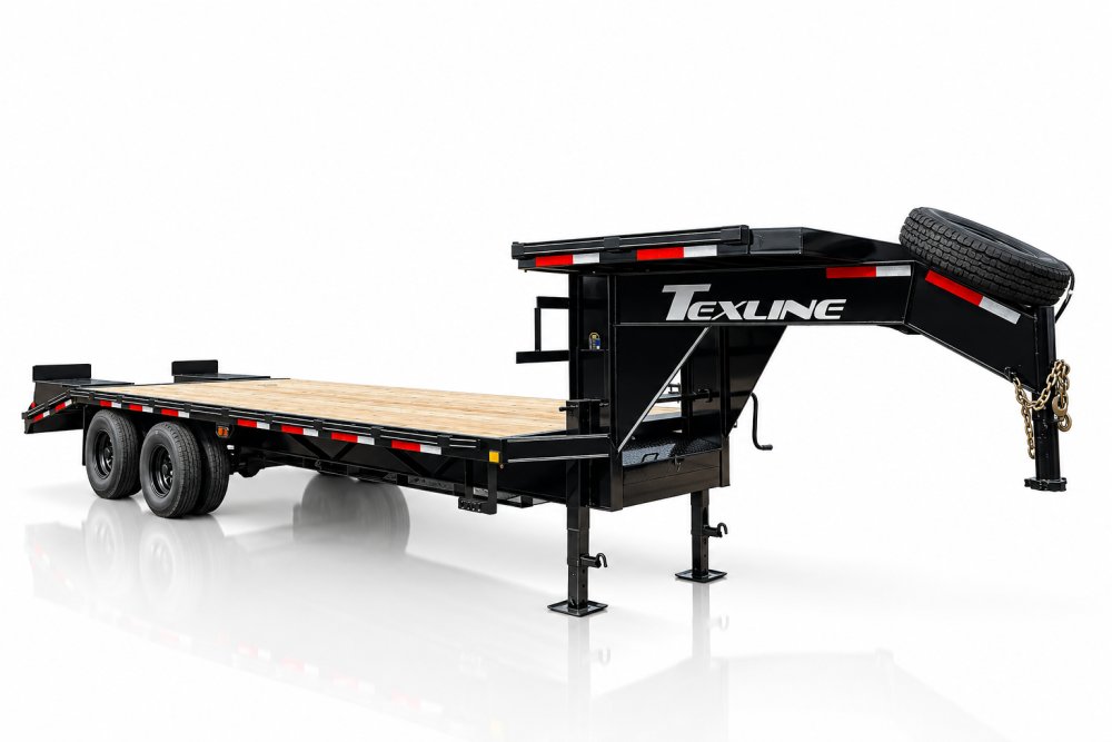 25'x102" TexLine GN Deckover Trailer