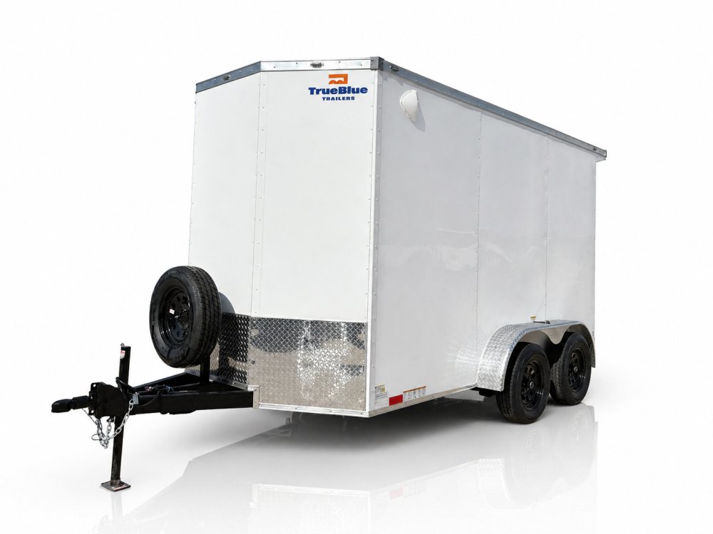 12'x7'x7' TrueBlue Enclosed Cargo Trailer