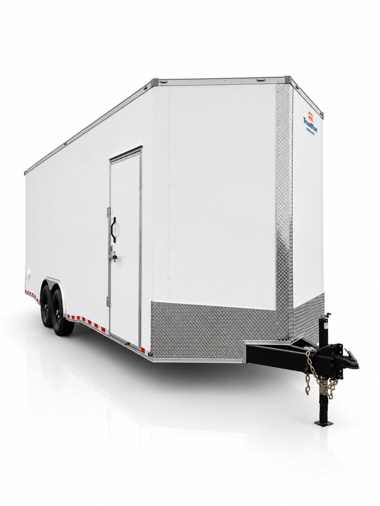 24'x8.5'x8' TrueBlue Enclosed Car Hauler Trailer