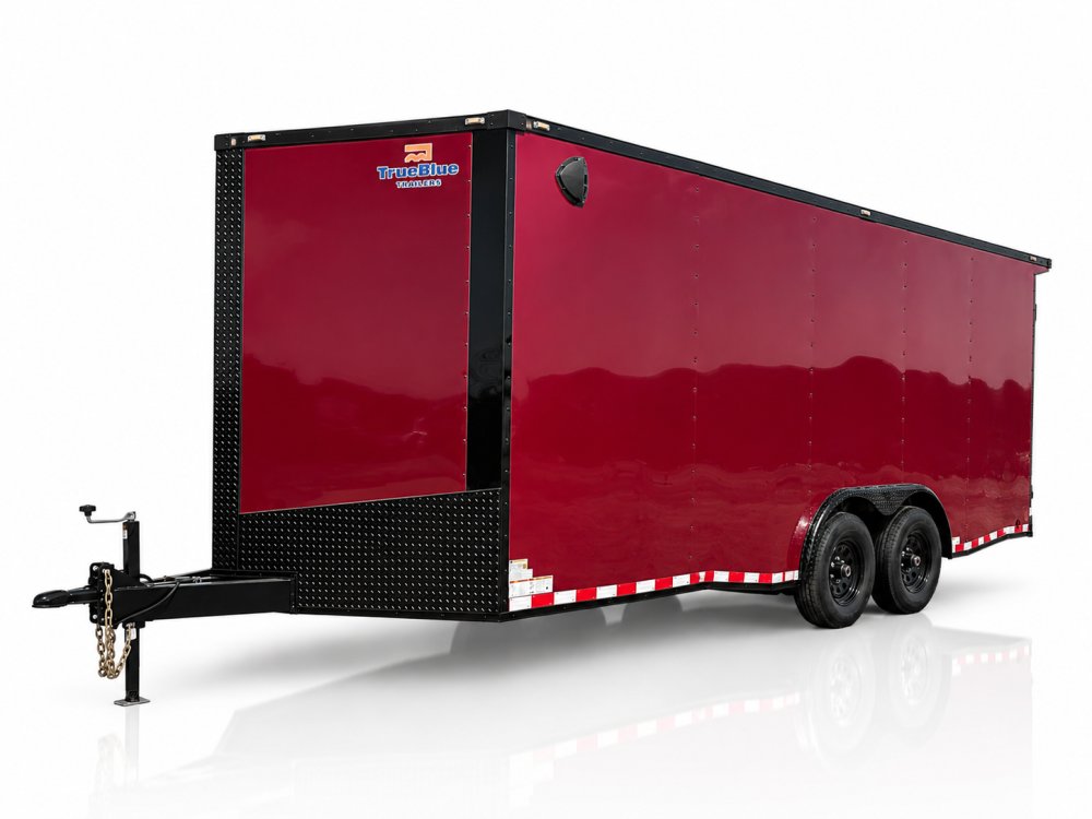20'x8.5'x7' TrueBlue Enclosed Car Hauler
