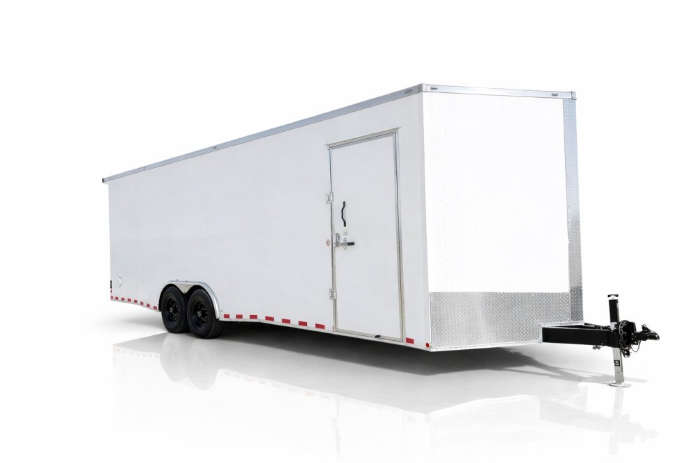 24'x8.5'x7' TrueBlue Enclosed Car Hauler Trailer