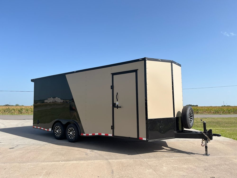 20'x8.5'x TrueBlue Enclosed Car Hauler
