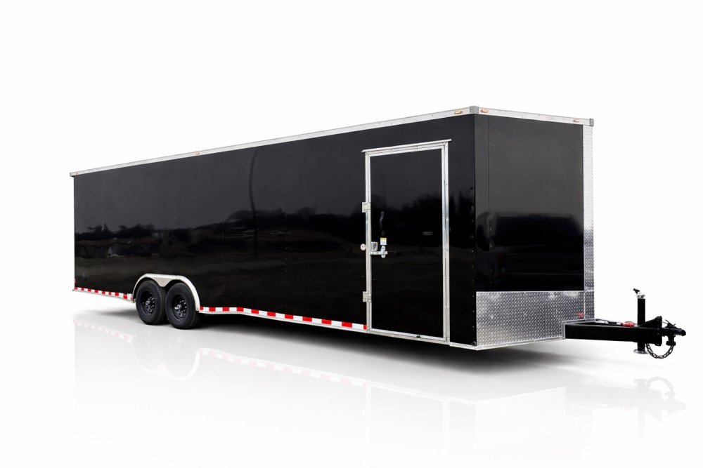 24'x8.5'x7' TrueBlue Enclosed Car Hauler Trailer