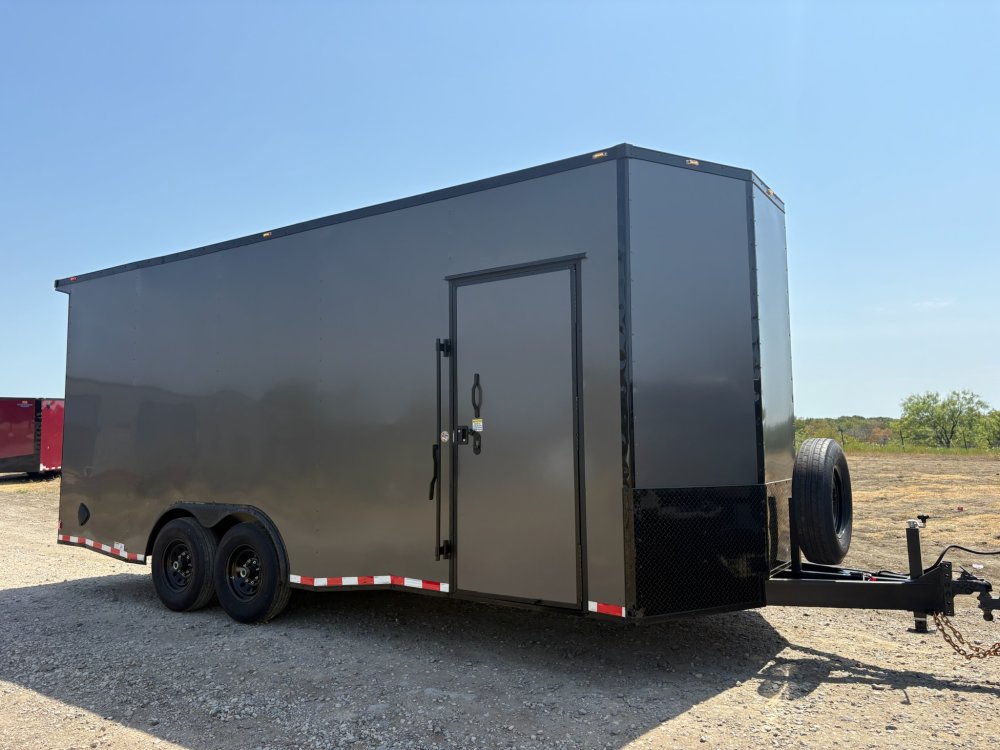 20'x8.5'x8' TrueBlue Enclosed Car Hauler