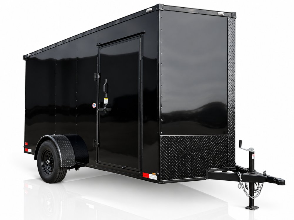 12'x6'x7' TrueBlue Enclosed Cargo