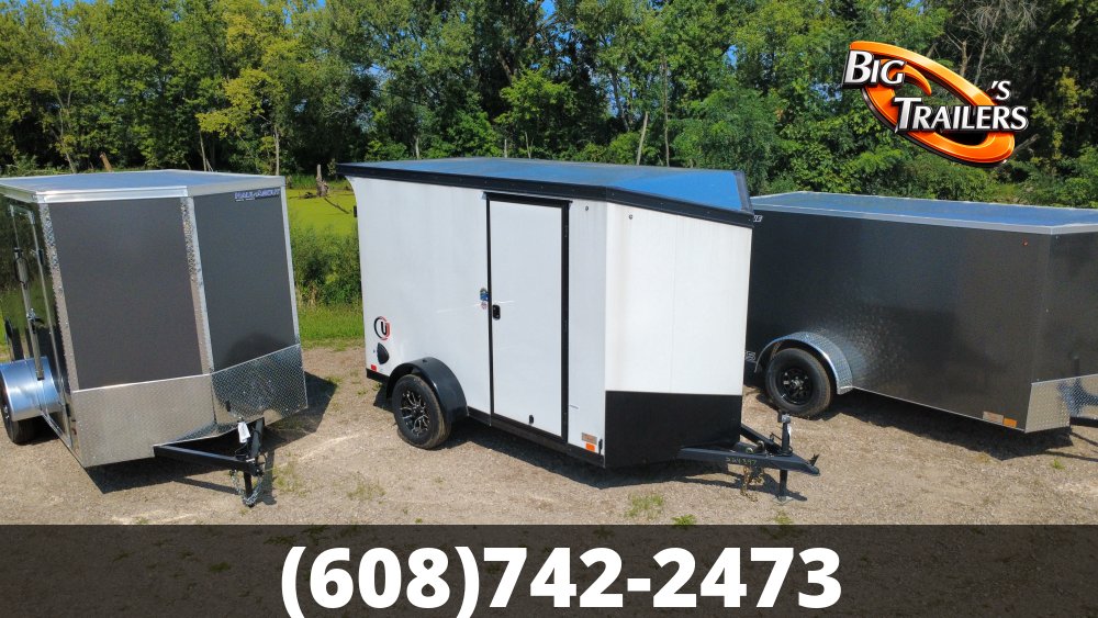 2026 United 6'x10'+2' V-Nose UJ Single Axle Trailer