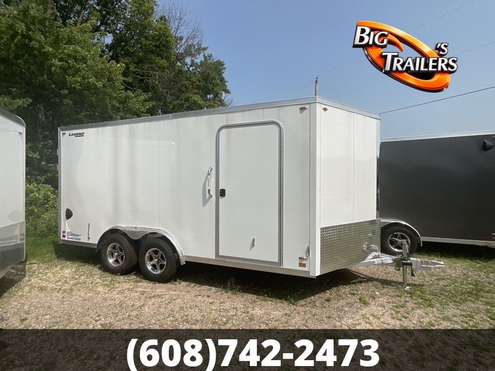 2027 Legend 8'x19' Flat Top V-Nose TA Trailer