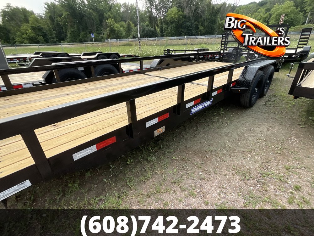 2026 Sure Trac 7'x24' Tube Top Utility Trailer